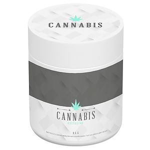Custom Glass Jar – 3 oz (1/8th) – With Label