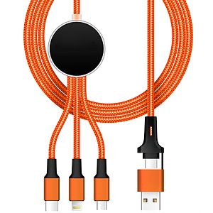 10W LED Light Up 6-IN-1 Charging Cable