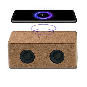 Eco-Friendly Cork Bluetooth Speaker & Wireless Charger