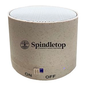 Eco-Friendly Wheat Fiber Round Bluetooth Speaker