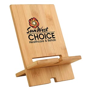 Eco-Friendly Bamboo Cell Phone Stand