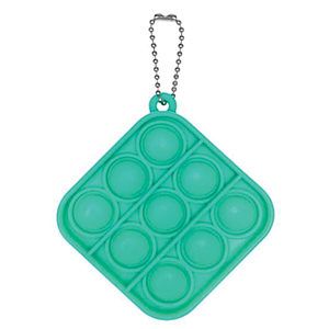 Fidget Popper Square Shaped Keychain - Full Color Imprint