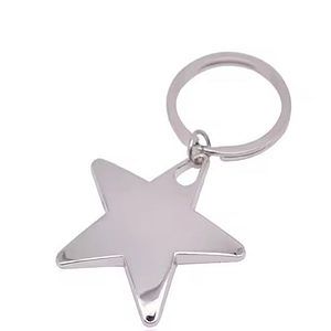 Star Shaped Metal Keychain