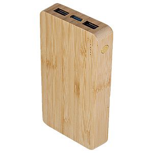 10,000 mAh Bamboo Wireless Charging Power Bank