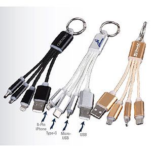 3-IN-1 USB Cable Keychain