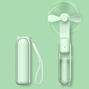 Three Speed USB Rechargeable Handheld Fan & 2000 mAh Power Bank