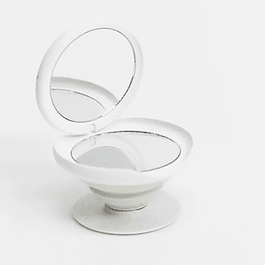 Compact Mirror Round Cell Phone Holder