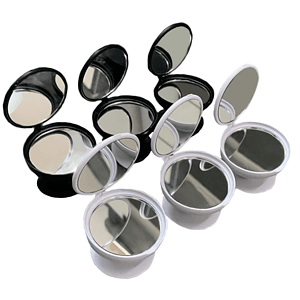 Compact Mirror Round Cell Phone Holder