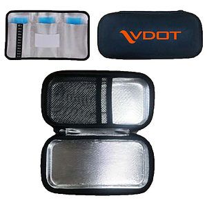 Medical Cooler Travel Case w/Ice Packs