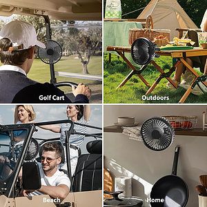 Portable USB Plug In Golf Cart Fan