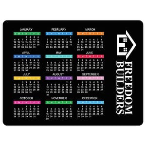 Plastic Mouse Pad with Adhesive Back