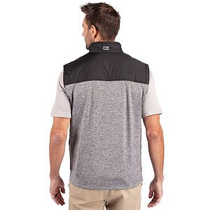Cutter & Buck Stealth Recycled Hybrid Quilted Mens Windbreaker Vest