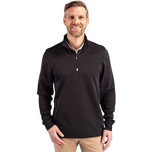 Cutter & Buck Traverse Recycled Smooth Stretch Mens Quarter Zip Pullover