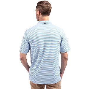 Cutter & Buck Virtue Recycled Stripe Featherlight Pique Mens Polo