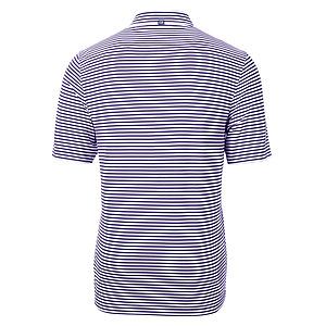 Cutter & Buck Virtue Recycled Stripe Featherlight Pique Mens Big & Tall Polo Big & Tall