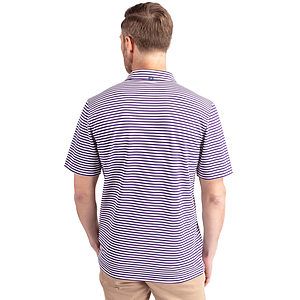Cutter & Buck Virtue Recycled Stripe Featherlight Pique Mens Big & Tall Polo Big & Tall