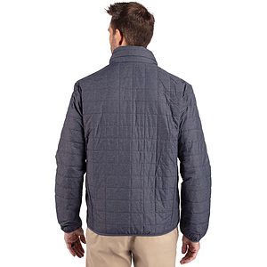 Cutter & Buck Rainier Recycled Insulated Puffer Mens Big & Tall Full Zip Jacket Big & Tall