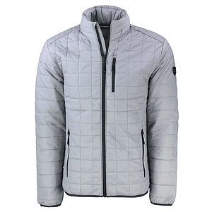 Cutter & Buck Rainier Recycled Insulated Puffer Mens Big & Tall Full Zip Jacket Big & Tall