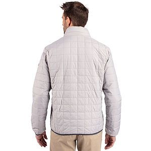 Cutter & Buck Rainier Recycled Insulated Puffer Mens Big & Tall Full Zip Jacket Big & Tall