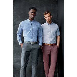 Cutter & Buck Easy Care Stretch Gingham Mens Long Sleeve Dress Shirt