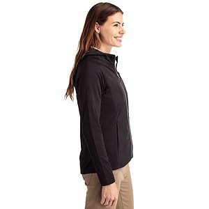 Cutter & Buck Adapt Recycled Soft Knit Stretch Womens Hybrid Full Zip Jacket