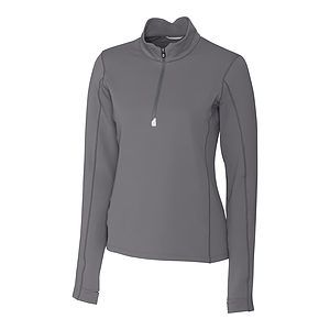 Cutter & Buck Traverse Recycled Smooth Stretch Womens Quarter Zip Pullover