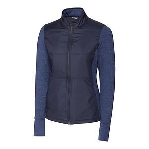 Cutter & Buck Stealth Recycled Hybrid Quilted Womens Windbreaker Jacket