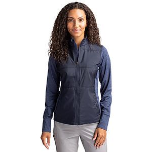Cutter & Buck Stealth Recycled Hybrid Quilted Womens Windbreaker Jacket
