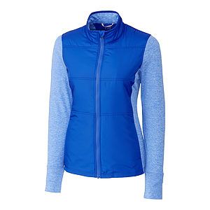 Cutter & Buck Stealth Recycled Hybrid Quilted Womens Windbreaker Jacket