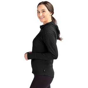 Cutter & Buck Daybreak Recycled Womens Half Zip Hooded Pullover
