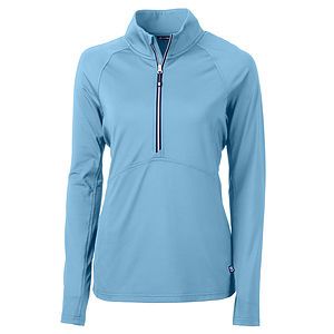 Cutter & Buck Adapt Recycled Soft Knit Stretch Womens Half Zip Pullover