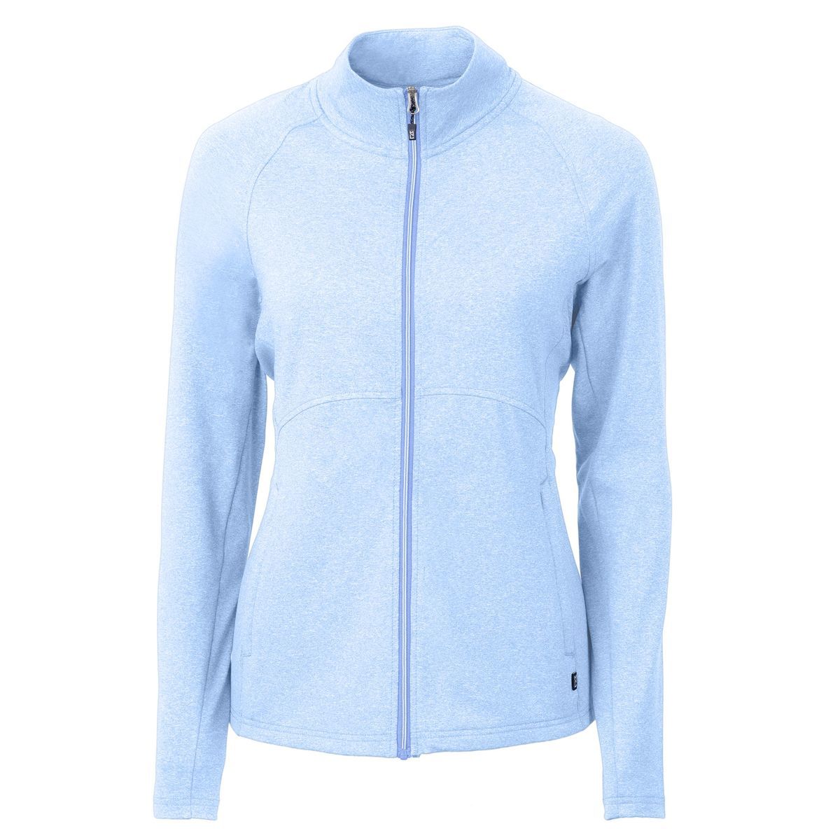 Cutter & Buck Adapt Recycled Soft Knit Stretch Womens Heathered Full Zip Jacket