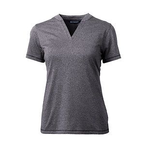 Cutter & Buck Forge Recycled Four-Way Stretch Heathered Womens Blade Top