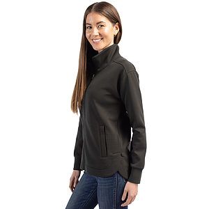 Cutter & Buck Roam Recycled Buttery-Soft Knit Womens Full Zip Jacket