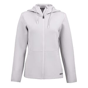 Cutter & Buck Roam Recycled Buttery-Soft Knit Womens Full Zip Hooded Jacket