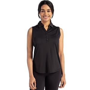 Cutter & Buck Forge Recycled Four-Way Stretch Womens Sleeveless Polo