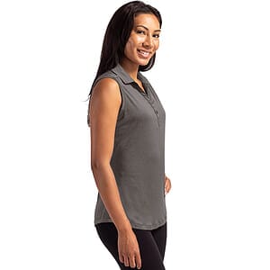 Cutter & Buck Forge Recycled Four-Way Stretch Womens Sleeveless Polo