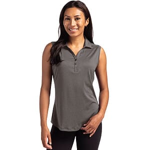 Cutter & Buck Forge Recycled Four-Way Stretch Womens Sleeveless Polo