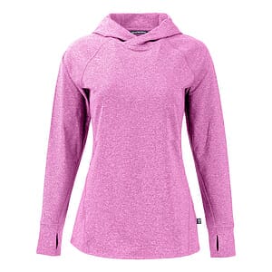 Cutter & Buck Adapt Recycled Soft Knit Stretch Womens Hooded Pullover