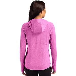 Cutter & Buck Adapt Recycled Soft Knit Stretch Womens Hooded Pullover