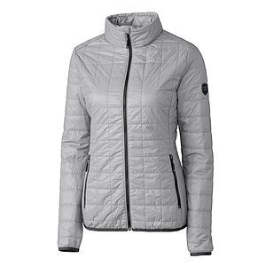Cutter & Buck Rainier Recycled Insulated Puffer Womens Full Zip Jacket