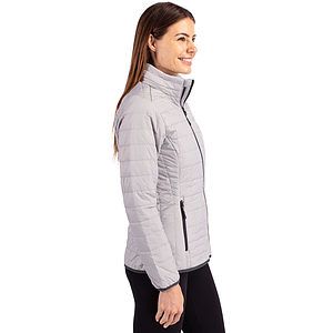 Cutter & Buck Rainier Recycled Insulated Puffer Womens Full Zip Jacket