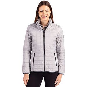 Cutter & Buck Rainier Recycled Insulated Puffer Womens Full Zip Jacket