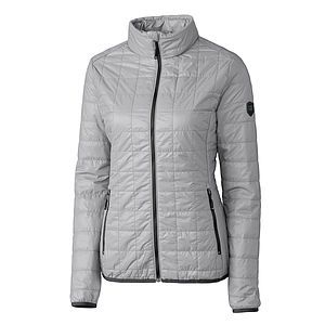Cutter & Buck Rainier Recycled Insulated Puffer Womens Full Zip Jacket