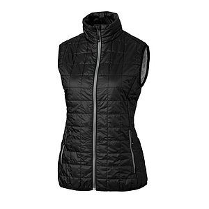 Cutter & Buck Rainier Recycled Insulated Puffer Womens Full Zip Vest