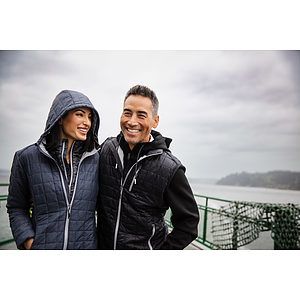 Cutter & Buck Rainier Recycled Insulated Puffer Womens Full Zip Hooded Long Coat