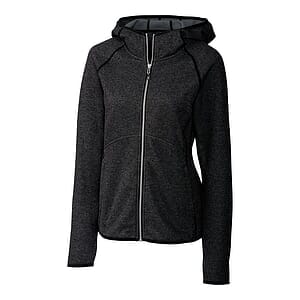 Cutter & Buck Mainsail Sweater-Knit Womens Full Zip Hooded Jacket