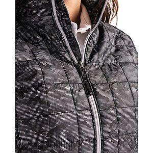 Cutter & Buck Rainier Recycled Insulated Printed Puffer Womens Full Zip Jacket