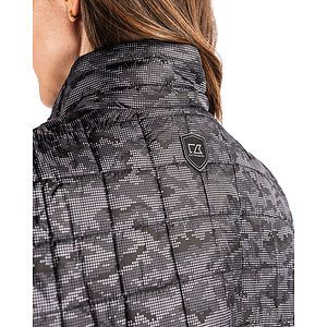 Cutter & Buck Rainier Recycled Insulated Printed Puffer Womens Full Zip Vest