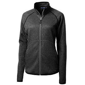 Cutter & Buck Mainsail Sweater-Knit Womens Full Zip Jacket